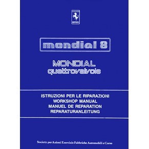 1983 Ferrari Mondial 8 + Quattrovalvole workshop manual 281/83